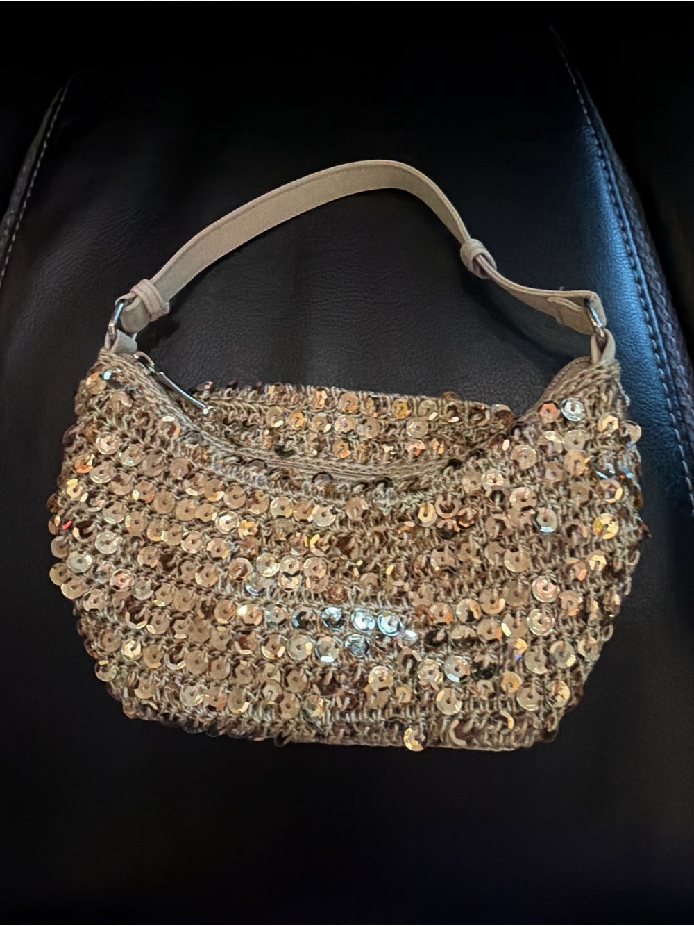 Vintage Gold Beaded Clutch Purse